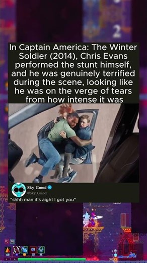 In Captain America: The Winter Soldier (2014), Chris Evans performed the stunt himself, and he was