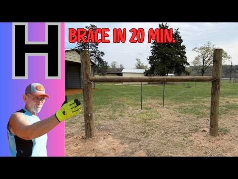 "H" Brace build in 20 minutes. All the easy shortcuts for your farm/ ranch.