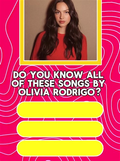 Olivia Rodrigo Song Quiz: Test Your Knowledge!