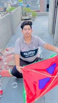 Brother s unique way of making kitě#kite #kiteflying #patang#patangbazi