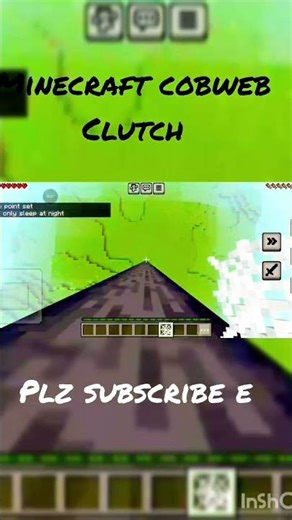 “1% Luck Cobweb Clutch in Minecraft… UNBELIEVABLE 🤯”#minecraft