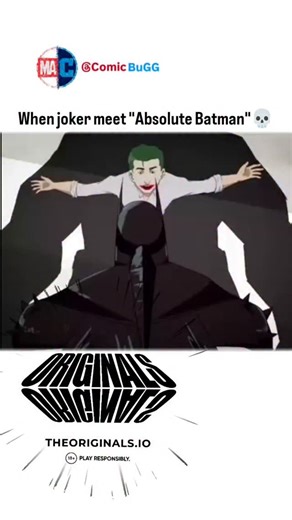 ComicBuG on Instagram: "#theorignals #orignals Fan animations depicting Absolute Batman meeting the Joker often focus on the extreme, hulking physical contrast of this iteration against a traditionally slender Joker, frequently created by fans like Superfan on YouTube ({YouTube}). These videos, such as the example "Absolute Batman meets Jonkler," usually feature the massive Absolute Batman, noted for being built "like six refrigerators," intimidating a shocked Joker [1, 3]. Key elements in these