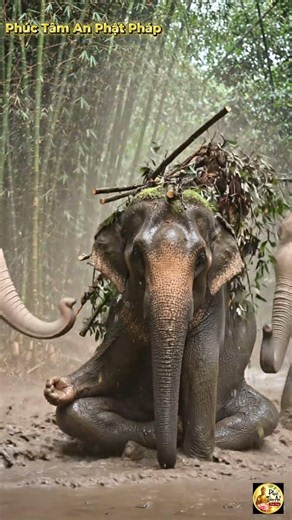 Voi mẹ thiền định giữa dòng nước xô bồ và sự tái sinh từ Phật pháp nhiệm màu