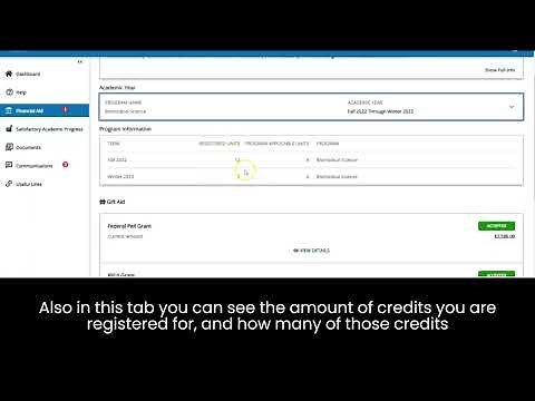 Financial Aid Portal Walkthrough