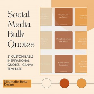 31 Editable Instagram Quote Templates | 5x5 Canva Designs | Digital Download for Social Media Inspiration - Etsy Australia