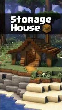 Minecraft Easy Storage House | Simple and Aesthetic Design | #minecraft #trending #instagram #viral