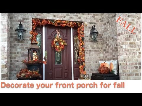 How to decorate your front porch for fall