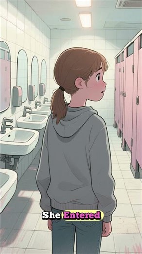 The Bathroom stall creepy horror story #animation #creepyencounters #ghostlyadventures