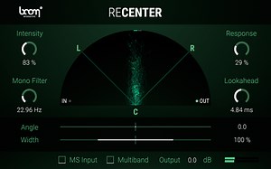 Dynamically fix off-centered stereo signals with Boom Library's ReCenter plugin