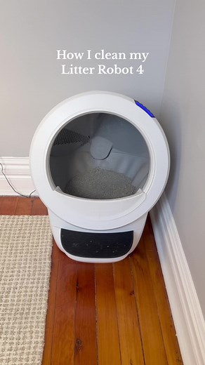 How I deep clean my Litter Robot 4! This should be done every few weeks or as needed depending on how many cats you have 💗 #litterrobot #litterrobot4 #litterrobotdeepclean #litterrobots