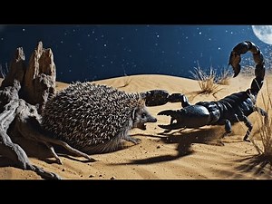 Porcupine vs Emperor Scorpion – Clash of Spikes and Venom in the Deep Woods