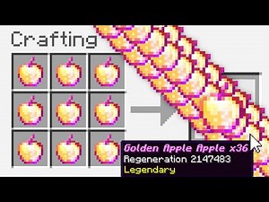 Minecraft UHC but you can craft a "Golden Apple Apple Apple Apple Apple Apple Apple Apple Apple"..