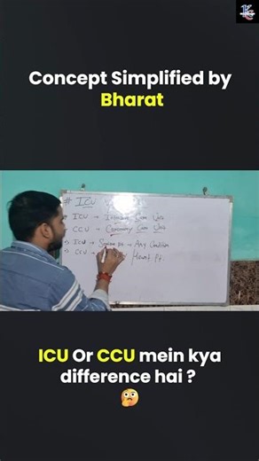 ICU vs CCU Difference Explained 😳 | #shorts #ytshorts