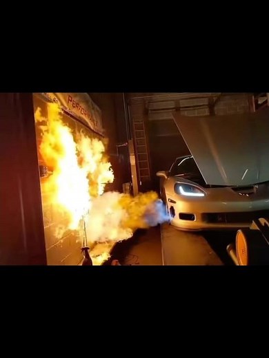 Huge c6 Corvette Explosion And Fire