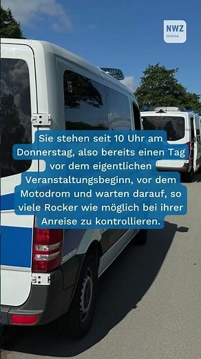 Großaufgebot der Polizei beim Rocker-Treffen im Motodrom Halbemond