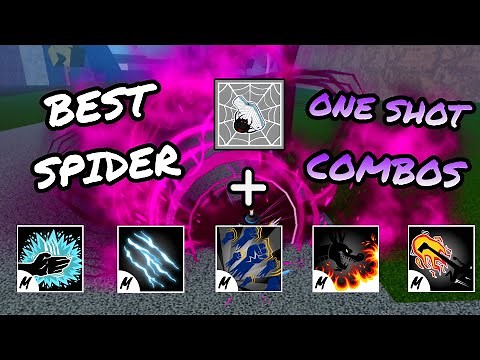 Top 5 Best Spider Revamp One Shot Combos To Get Bounty ez | Blox Fruits Update 19