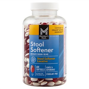 Member's Mark Stool Softener Softgels, 100 mg Docusate Sodium, 600 ct. - Samsclub.com