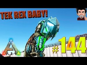 ARK CAPTURAMOS NUEVO TEK REX CRIAMOS T-REX BABY NUEVO BIOTEK SURVIVAL EVOLVED GAMEPLAY ESPAÑOL