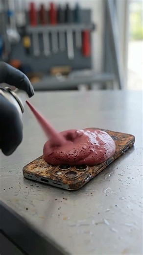 This Rusty Phone Looks Fake 😳 | Insane Metal iPhone Clean