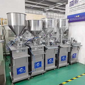 [Hot Item] Pneumatic Semi-Auto One-Head Fruit Pulp Filling Machine with Hand Held Nozzle (sauce doser with hand trigger, pastry machine)