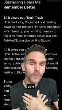 How Journaling helps me remember better