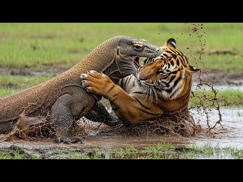 Komodo Dragon vs Tiger: Epic Battle for Survival