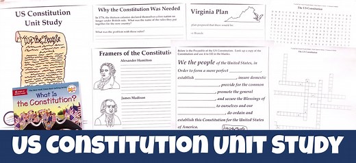 US Constitution FREE Unit Study - peanut butter fish lessons
