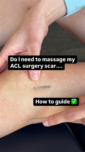 46K views · 81 reactions | ❓“Do I need to massage my ACL scar?” In...