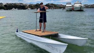 Perth man's floating bar is tested