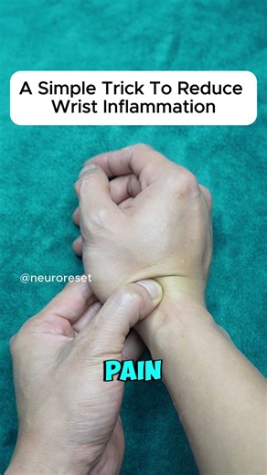 A Simple Trick to Reduce Wrist Inflammation #acupressure