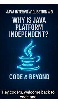 Why Java is Platform Independent | Explained in one minute 🚀 #programming