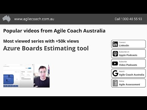 Using the Estimate tool in Azure Boards (www.agilecoach.com.au)