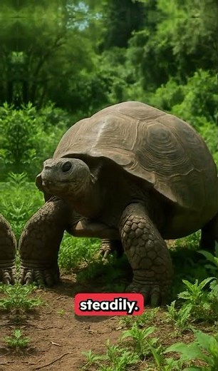 The Biggest Tortoise on Earth! 🐢🌍 | Galápagos Giant #factimals #facts #tortoise #galapagostortoise