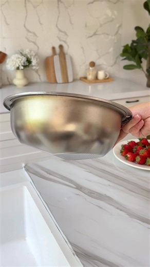 137K views · 703 reactions | This stainless steel colander is sturdy, sleek, and ready for anything—from pasta to produce. #Temu #TemuFinds #KitchenBasics | Shoptemu | Facebook