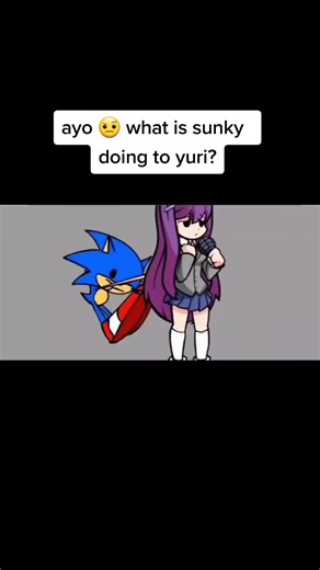 Sunky's Interaction with Yuri in Friday Night Funkin Mod