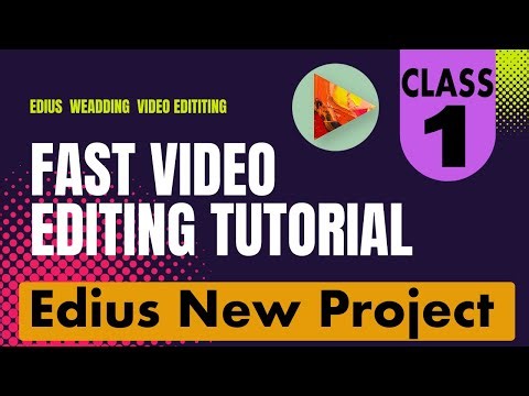 Edius Video Editing Tutorial Bengali For Beginners 2025 || Open Edius New Project || CLASS 1!