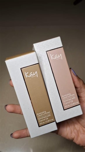 Kay Beauty Hyper Gloss Liquid Luminizing Highlighter | Rose & Champagne Swatches #kaybeauty
