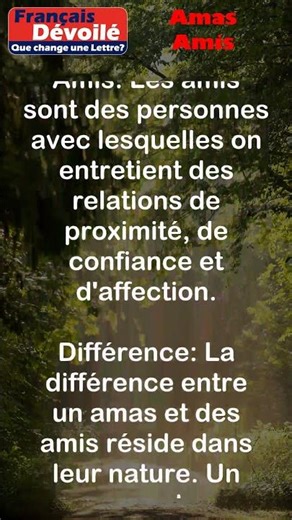 Amas et Amis #shorts (One Letter)