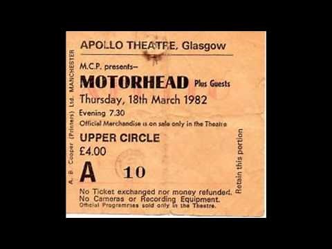 Motörhead - Live in Glasgow 1982 (Full Concert) FM - Soundboard - Iron Fist Tour