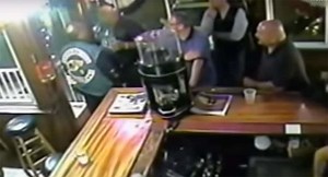 Hell's Angel gang member vs. HUGE biker with pro boxing skills