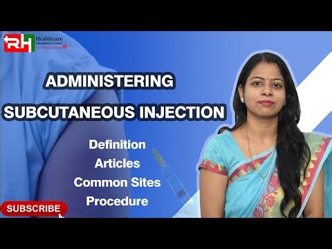 ADMINISTERING A SUBCUTANEOUS INJECTION 💉#SubcutaneousInjection #NursingSkills #InjectionTechnique