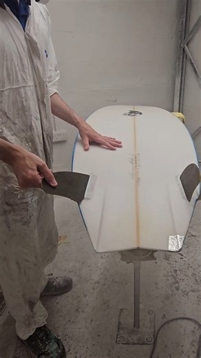 Surfboards UK Ltd on Instagram: "Crazy fin box replacement! Using the plastic to make a mold in the q cell made routing the fin box so much easier!"