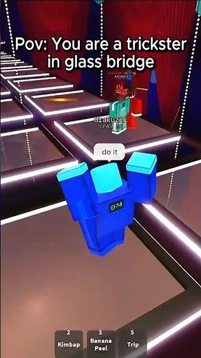 POV: You Are a Trickster in Glass Bridge 😈