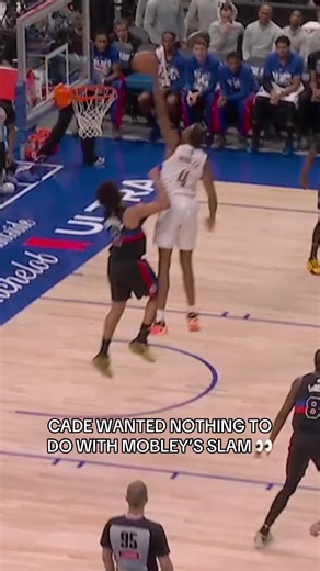 Evan Mobley's Slam Shocks Cade Cunningham in NBA Clash