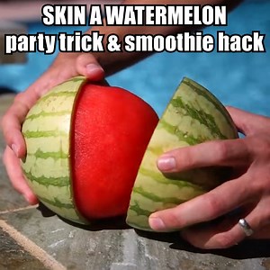 Show up to that last picnic of the summertime LIKE A BOSS using this SKIN A WATERMELON party trick. And check out my no mess smoothie hack at 2 min 30 sec ;) This is one of my favorite old school videos with over 100M views :) | Mark Rober