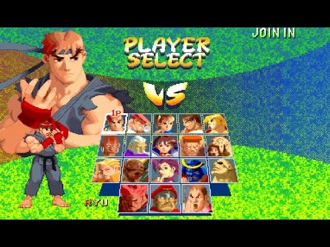 Street Fighter Alpha 2 (Arcade) - Ryu Playthrough