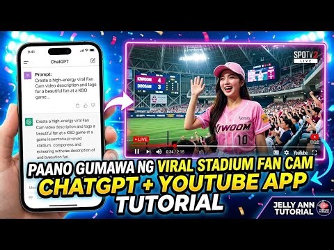✨ How to Make Viral Stadium Fan Cam | Edit Picture to Video + Add Sound Tutorial