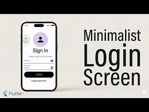 Clean & Minimalist Login Screen in Flutter | Professional UI Tutorial - The Tech Leaf