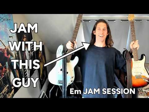 E Minor Pentatonic Scale Practice (Guitar Backing Track + 3 Licks w/ tabs)