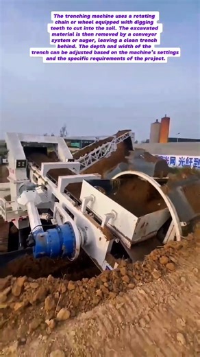 Trenching Machine in Action: Digging Deep